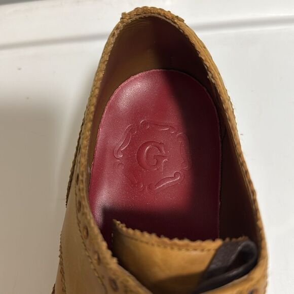 Grenson Archie Gibson Brogue Tan Shoe. Men’s Size 10 C. - Picture 6 of 9